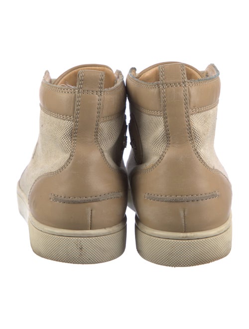 Christian Louboutin Canvas Colorblock Pattern Sneakers