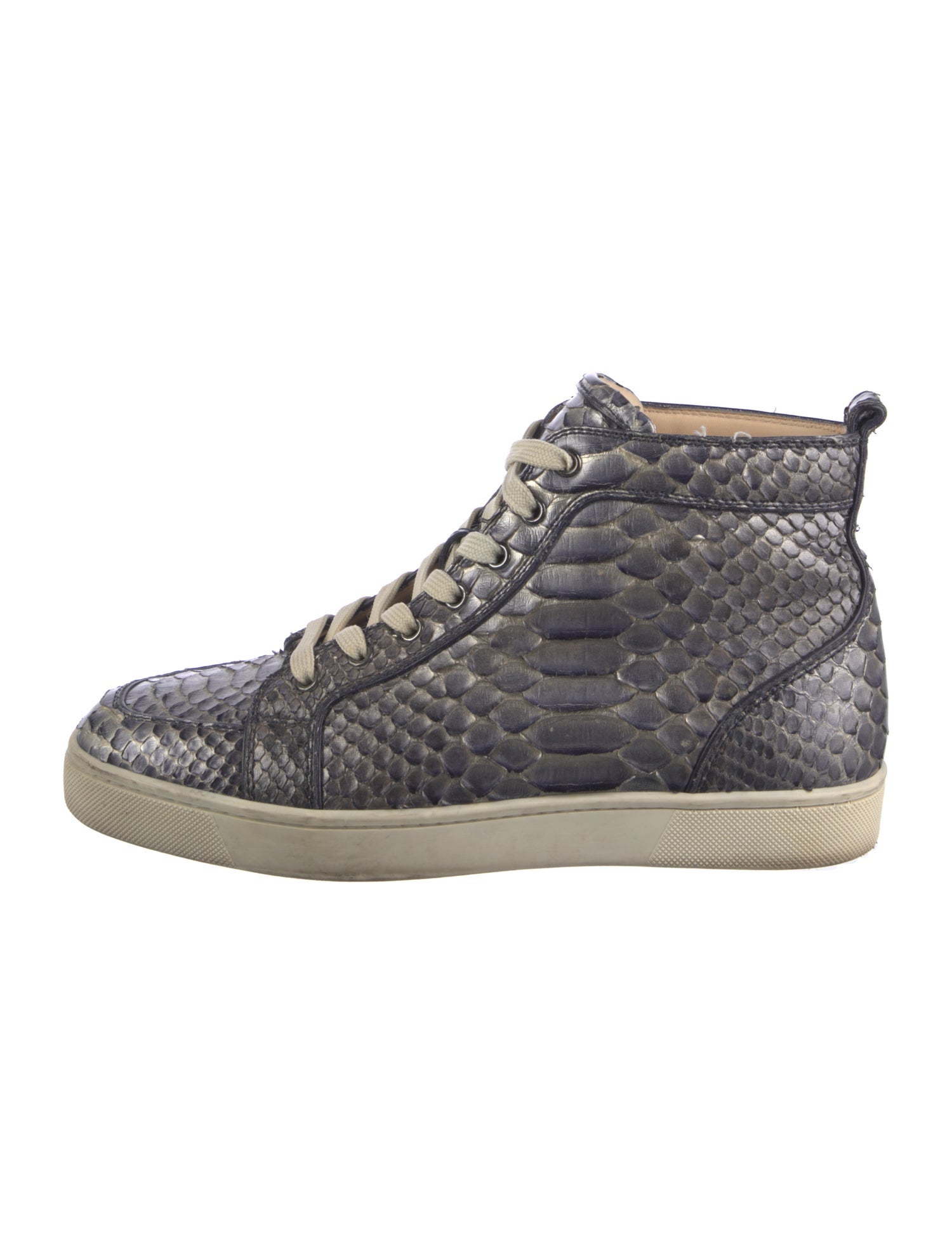 Christian Louboutin Python Animal Print Sneakers