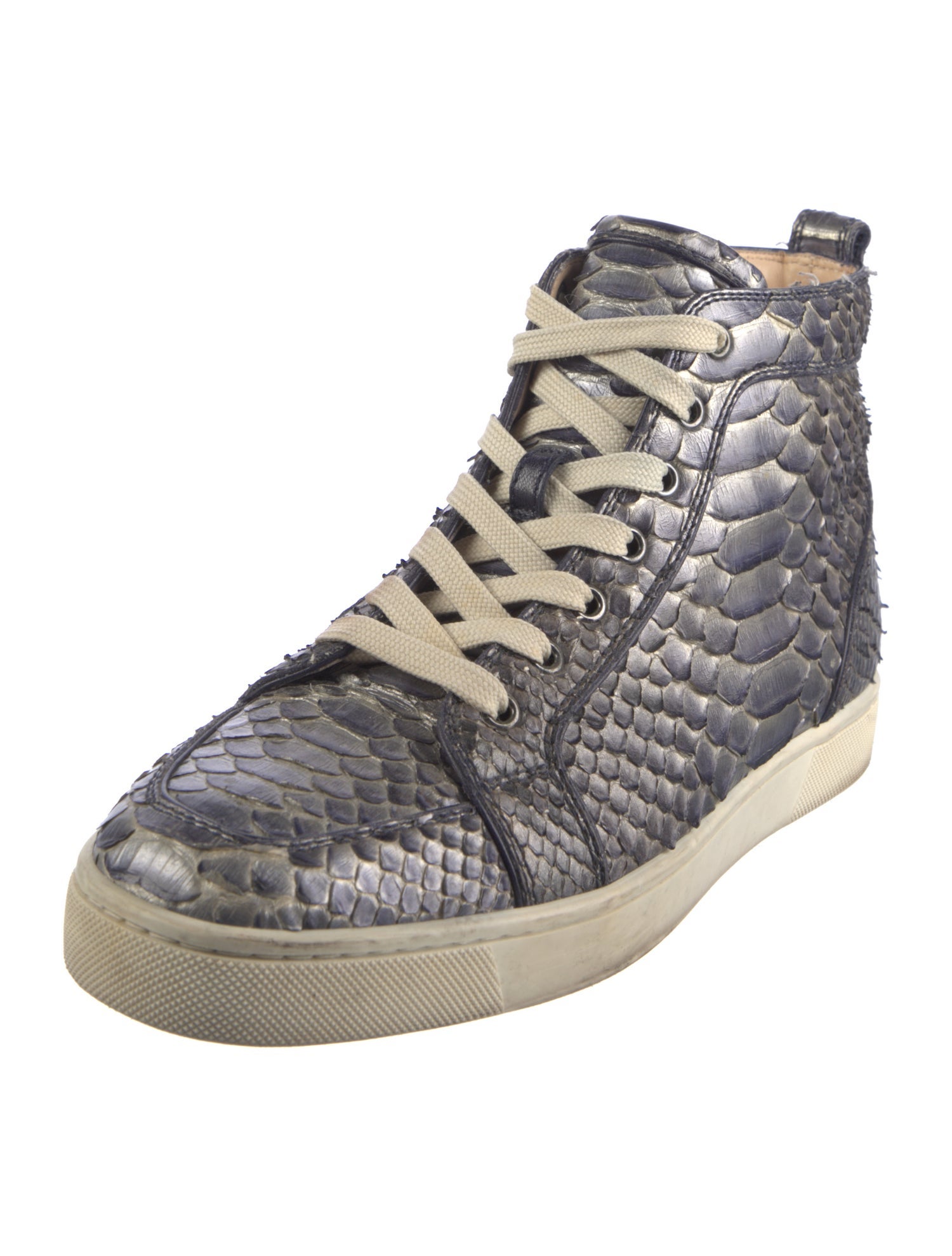 Christian Louboutin Python Animal Print Sneakers