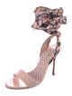 Christian Louboutin Patent Leather Printed Sandals
