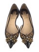 Christian Louboutin Spike Accents Leather D'Orsay Flats