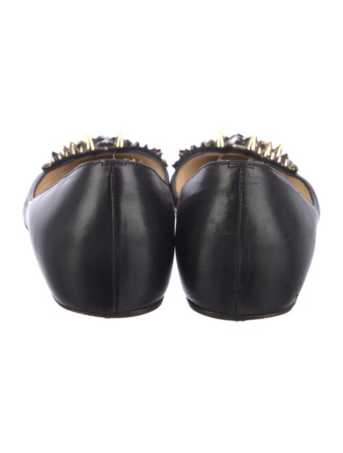 Christian Louboutin Spike Accents Leather D'Orsay Flats