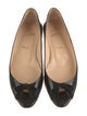 Christian Louboutin Patent Leather Bow Accents Flats