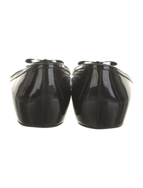 Christian Louboutin Patent Leather Bow Accents Flats