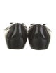Christian Louboutin Patent Leather Bow Accents Flats