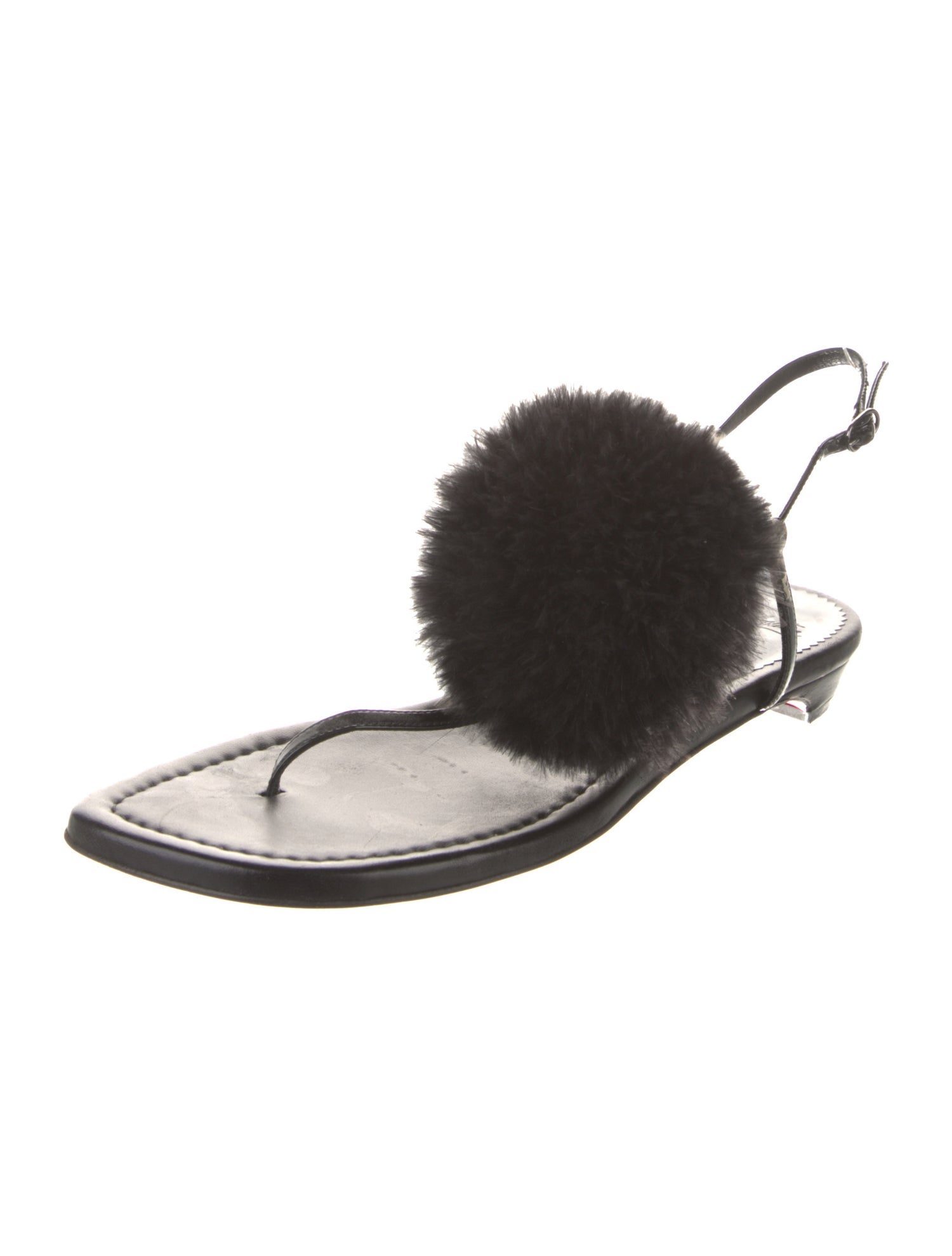 Christian Louboutin Patent Leather Slingback Sandals