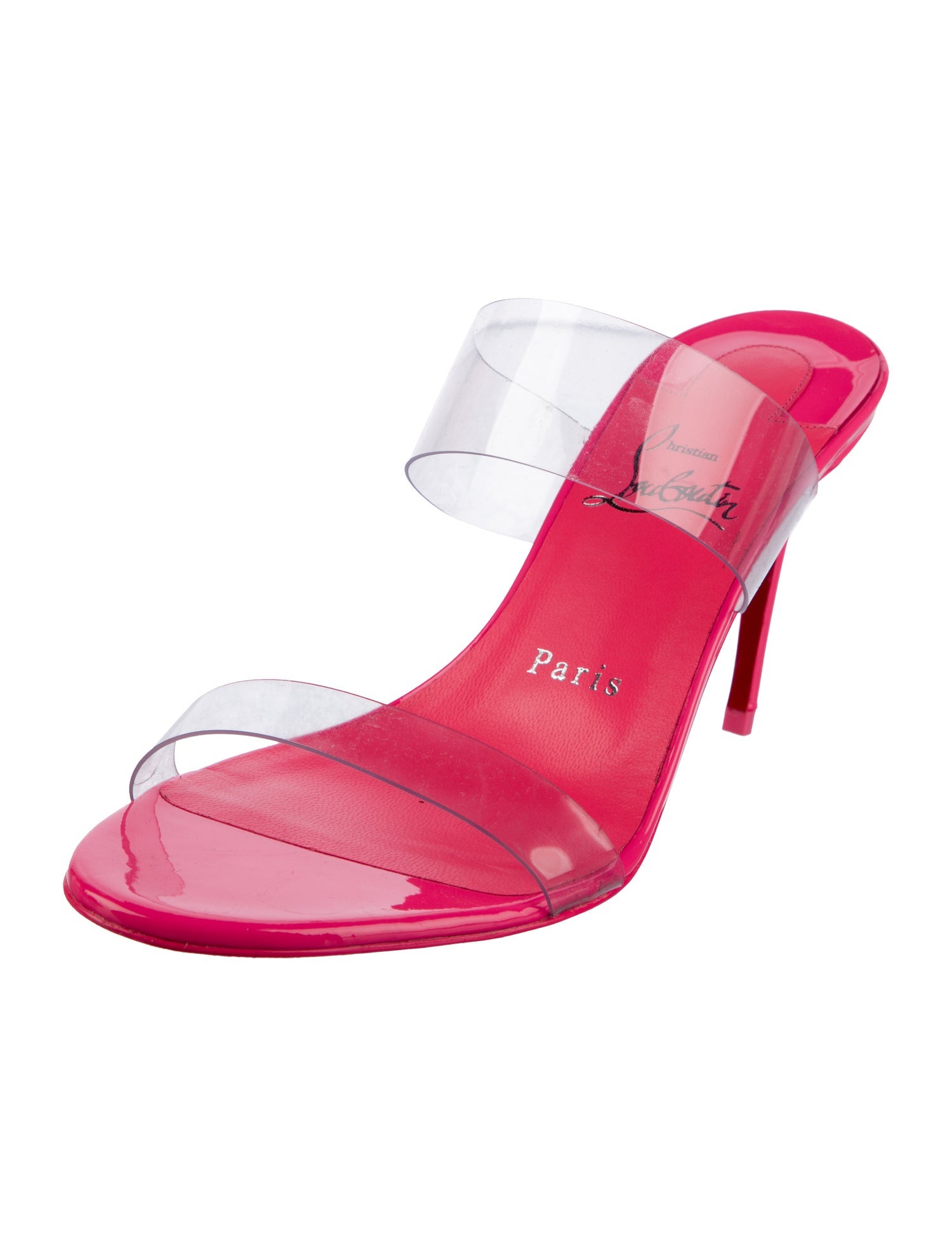 Christian Louboutin Patent Leather Slides