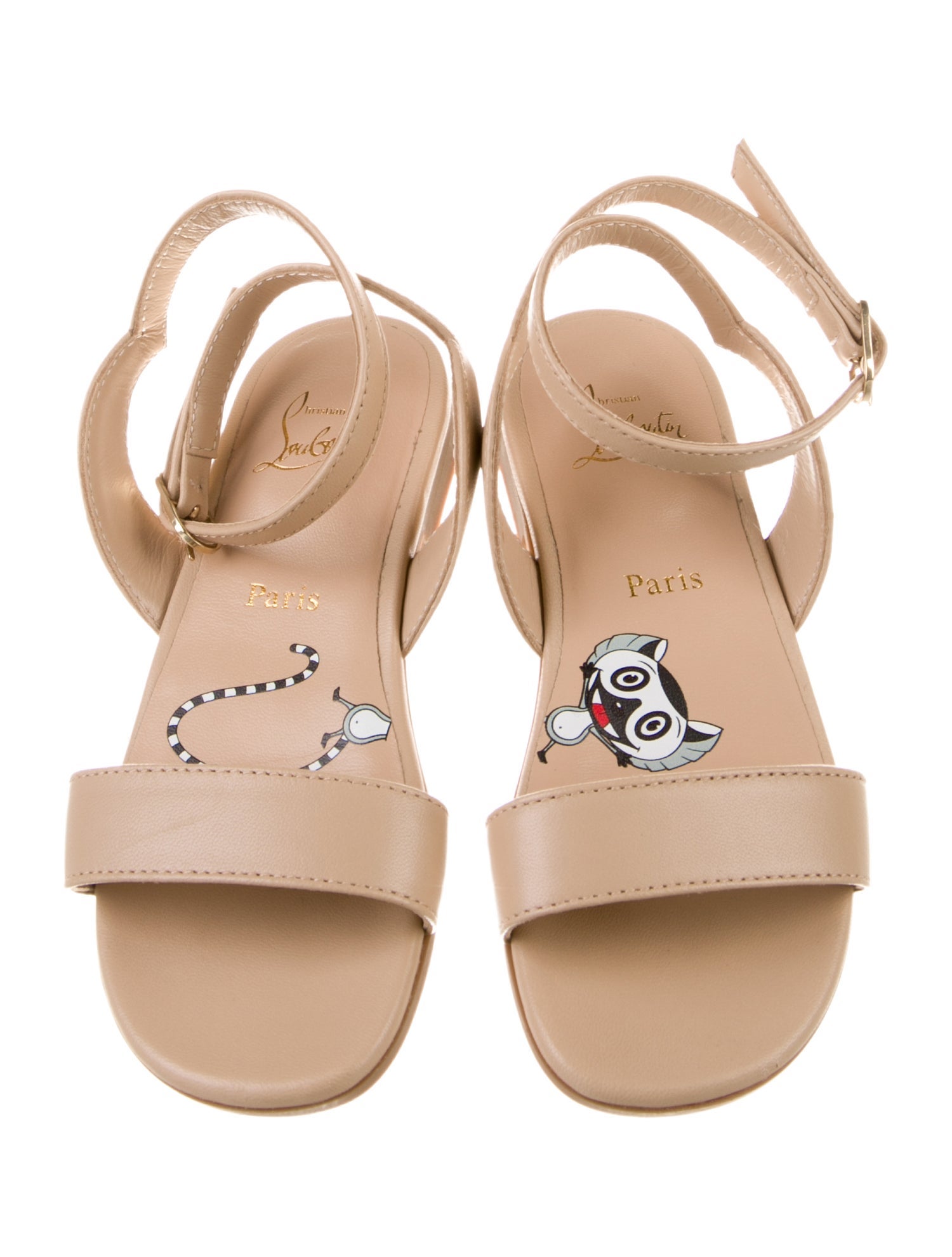 Christian Louboutin Girls' Leather Strap Sandals