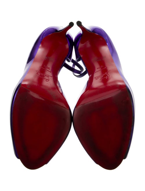 Christian Louboutin Round Chick Alta Patent Leather D'Orsay Pumps