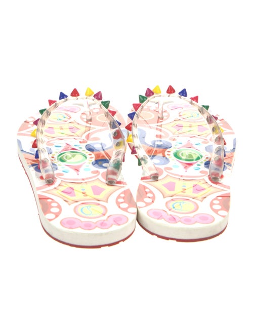 Christian Louboutin Rubber Printed Flip Flops