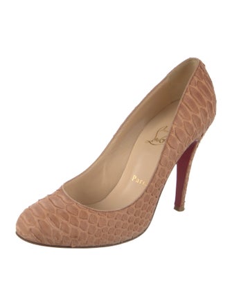 Christian Louboutin Snakeskin Animal Print Pumps