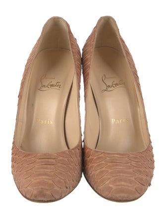 Christian Louboutin Snakeskin Animal Print Pumps
