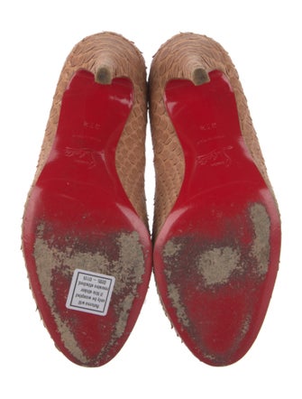 Christian Louboutin Snakeskin Animal Print Pumps