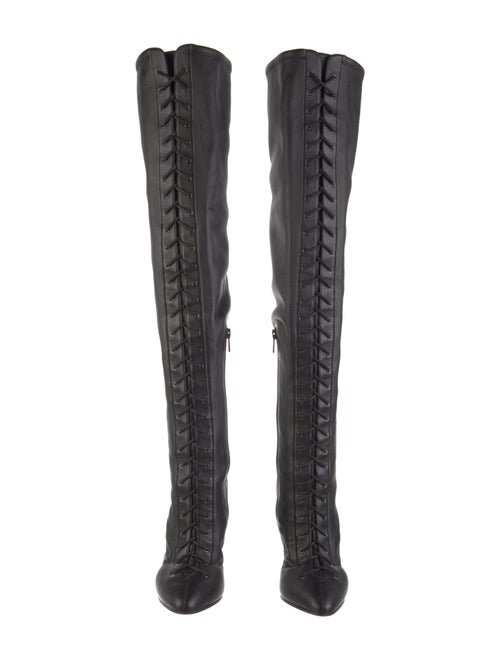 Christian Louboutin Leather Lace-Up Boots