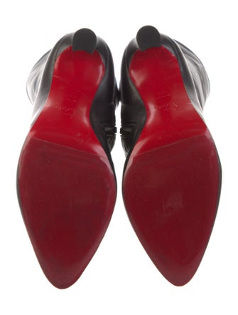 Christian Louboutin Leather Lace-Up Boots