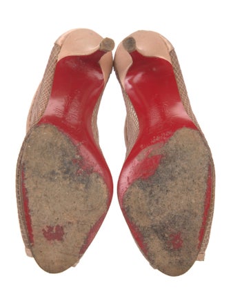 Christian Louboutin Mesh Mesh Accents Pumps