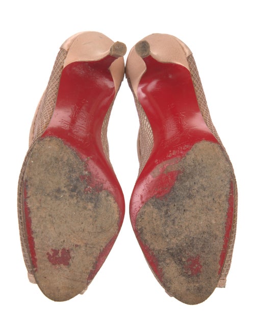 Christian Louboutin Mesh Mesh Accents Pumps