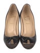 Christian Louboutin Leather Bow Accents Pumps