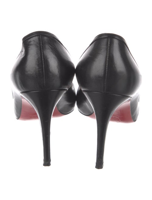 Christian Louboutin Leather Bow Accents Pumps