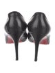 Christian Louboutin Leather Bow Accents Pumps