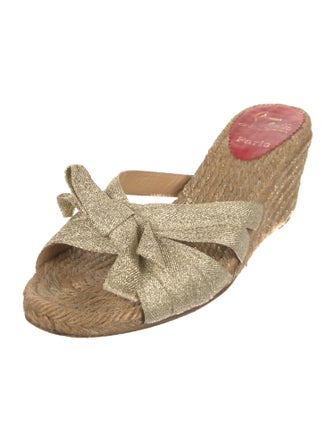 Christian Louboutin Bow Accents Espadrilles