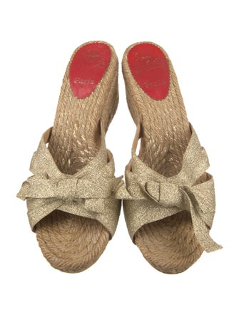 Christian Louboutin Bow Accents Espadrilles