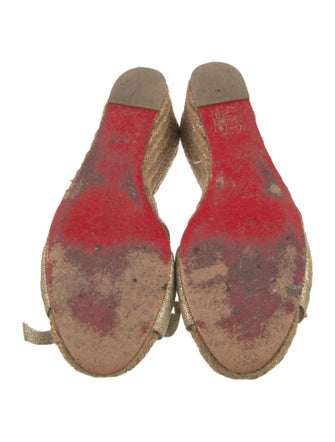 Christian Louboutin Bow Accents Espadrilles