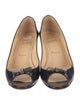 Christian Louboutin Patent Leather Bow Accents Pumps