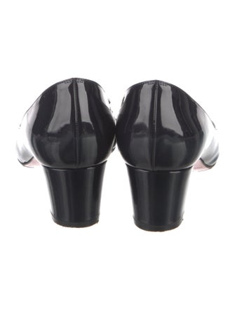 Christian Louboutin Patent Leather Bow Accents Pumps