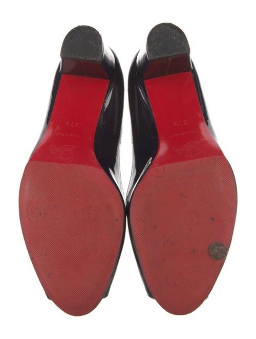 Christian Louboutin Patent Leather Bow Accents Pumps