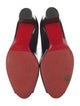 Christian Louboutin Patent Leather Bow Accents Pumps