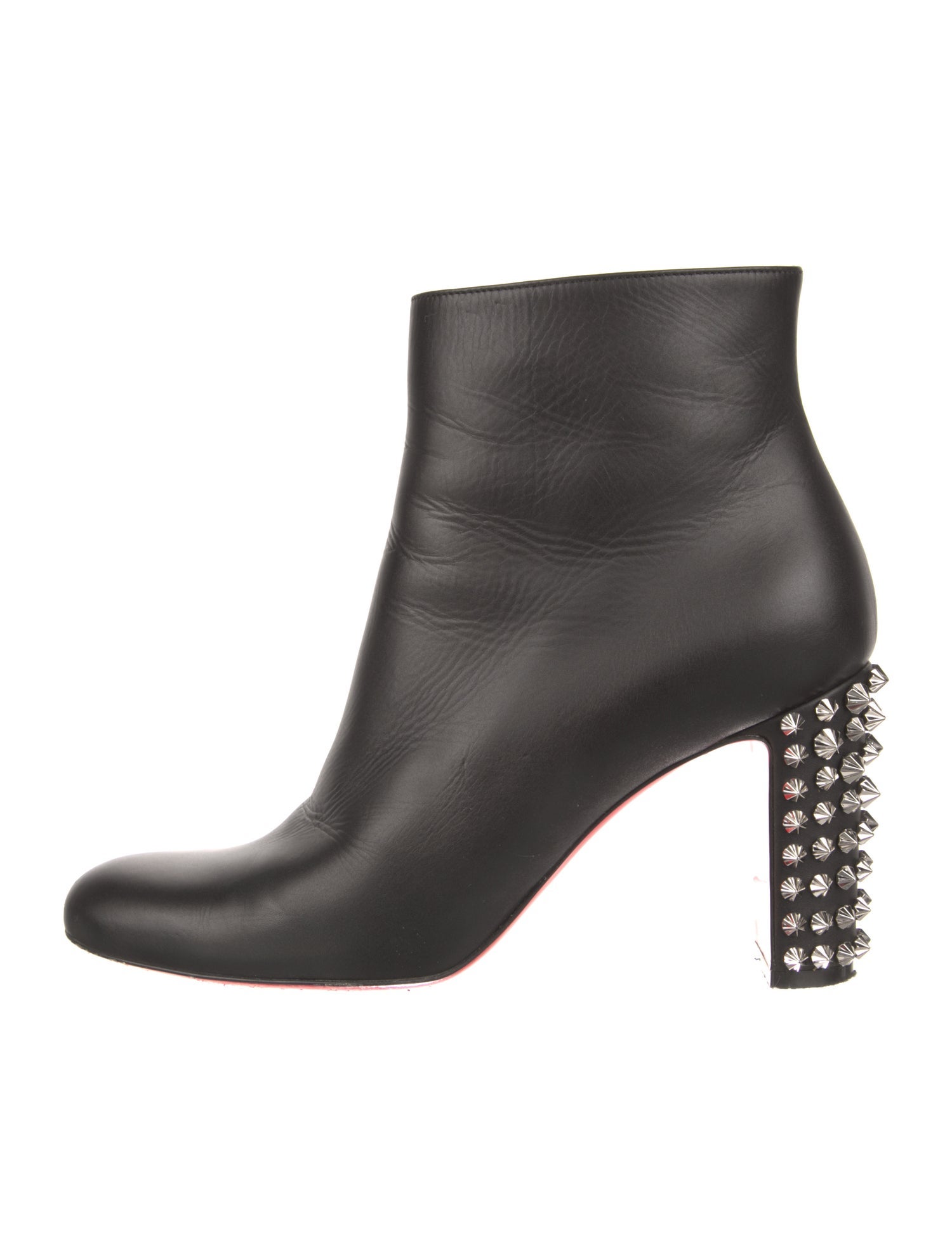 Christian Louboutin Rockstud Accents Leather Boots