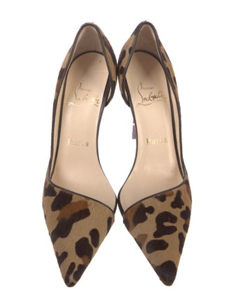 Christian Louboutin Ponyhair Animal Print D'Orsay Pumps