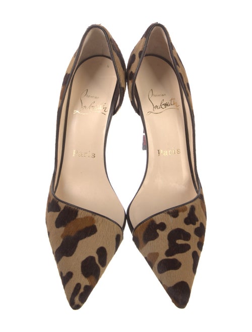 Christian Louboutin Ponyhair Animal Print D'Orsay Pumps