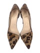 Christian Louboutin Ponyhair Animal Print D'Orsay Pumps