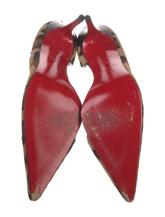 Christian Louboutin Ponyhair Animal Print D'Orsay Pumps
