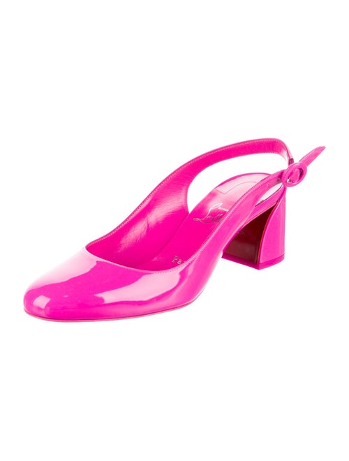 Christian Louboutin Patent Leather Slingback Pumps