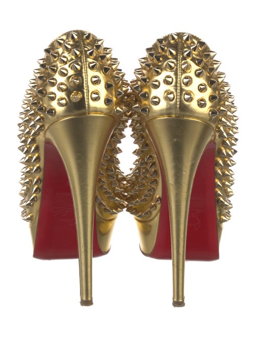 Christian Louboutin Lady Peep Spike Accents Pumps