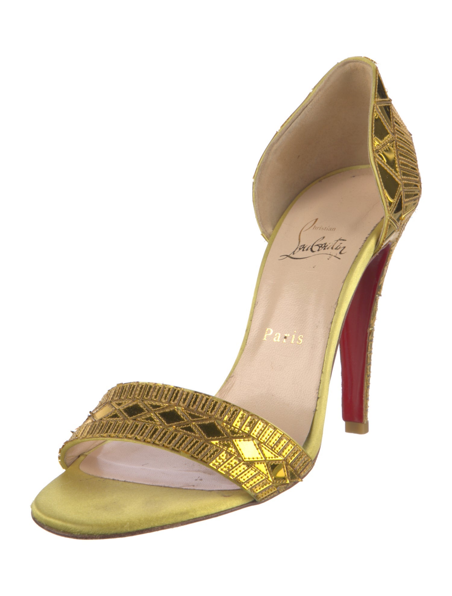 Christian Louboutin Satin Sandals