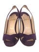 Christian Louboutin Suede Slingback Pumps