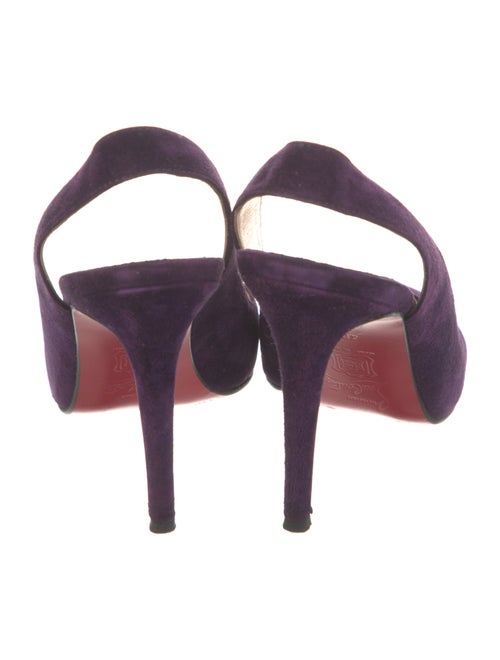 Christian Louboutin Suede Slingback Pumps