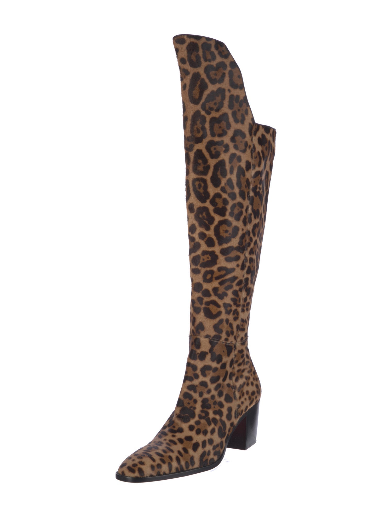 Christian Louboutin Ponyhair Animal Print Boots