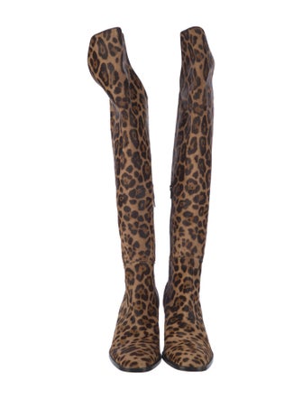 Christian Louboutin Ponyhair Animal Print Boots