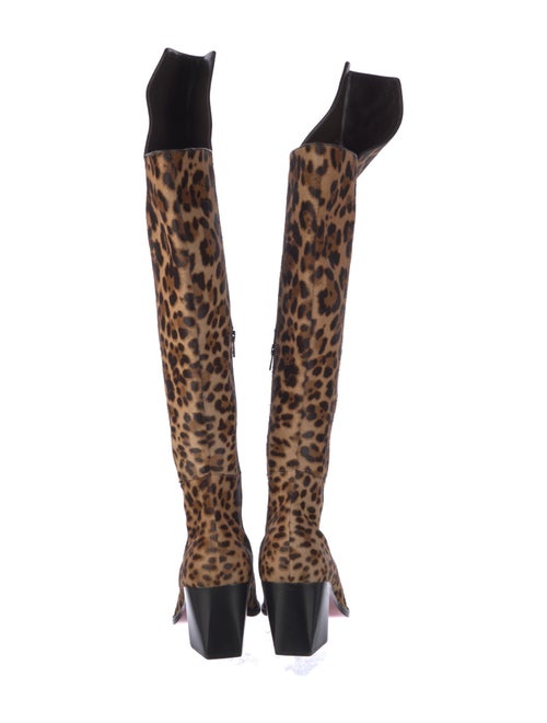 Christian Louboutin Ponyhair Animal Print Boots
