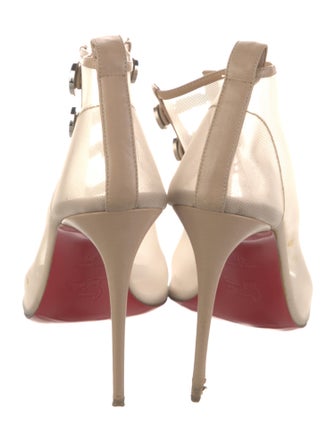 Christian Louboutin Mesh Lace-Up Boots