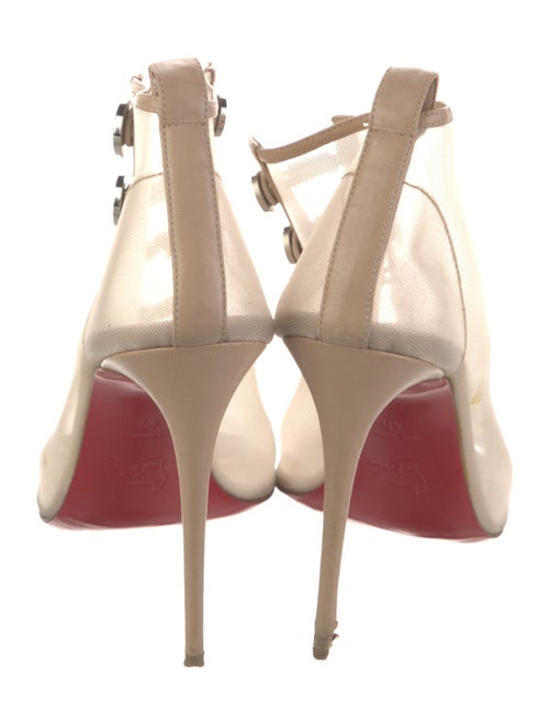 Christian Louboutin Mesh Lace-Up Boots