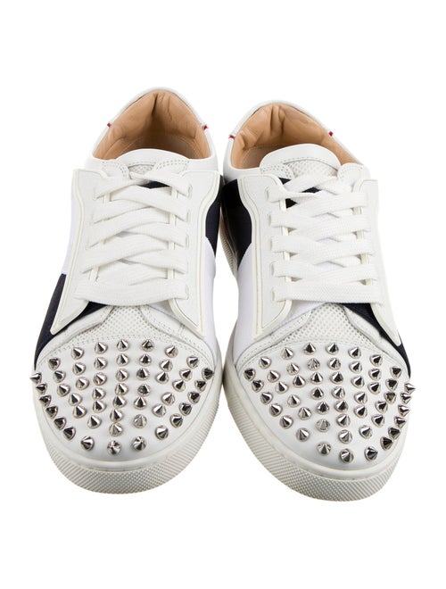 Christian Louboutin Spike Accents Leather Sneakers