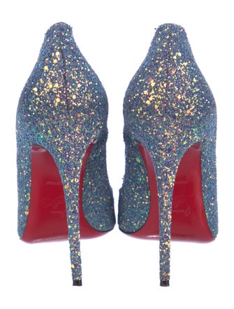 Christian Louboutin So Kate 120 Dragonfly Glitter Pumps