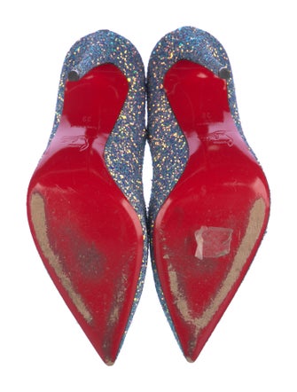 Christian Louboutin So Kate 120 Dragonfly Glitter Pumps