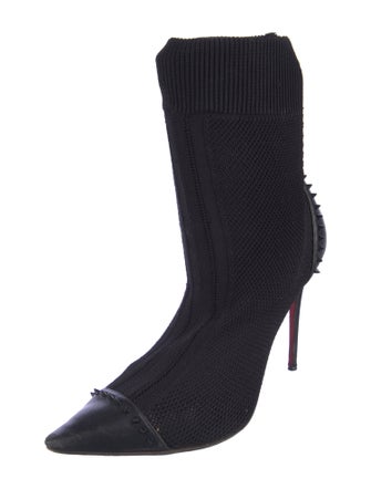 Christian Louboutin Spike Accents Studded Accents Sock Boots